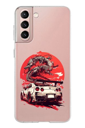 Samsung Galaxy S21 Uyumlu GTR Ejderha Tasarımlı Baskılı Silikon Kılıf