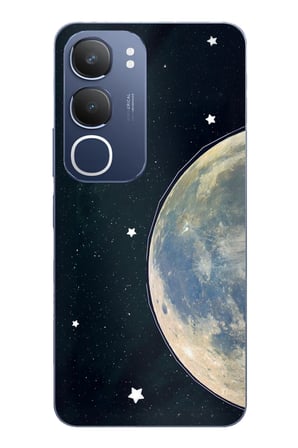 Vivo Y19s Uyumlu Minimalist Galaksi Yıldızlı Gece Baskılı Silikon Kılıf