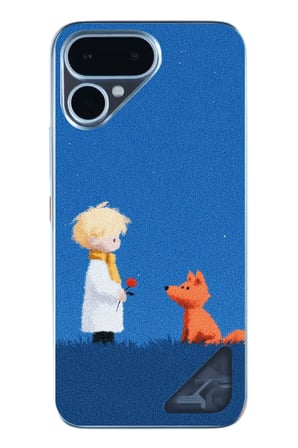 Tecno Pova Curve 2 Uyumlu Sarışın Çocuk ve Köpek Baskılı Silikon Kılıf