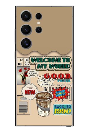 Samsung Galaxy S24 Ultra Uyumlu Doksanlar Gençliği Baskılı Silikon Kılıf