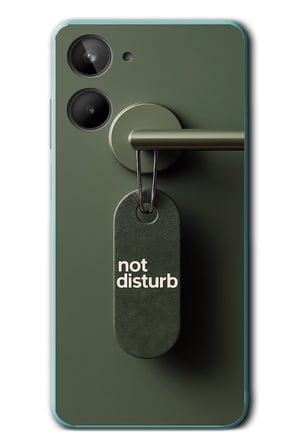 Realme 10 4G Uyumlu Not Disturb Baskılı Silikon Kılıf