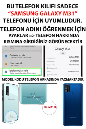 Samsung Galaxy M31 Uyumlu Türk Milli Takım Beyaz Forma Baskılı Silikon Kılıf