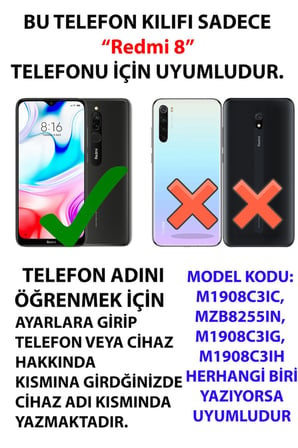 Redmi 8 Uyumlu Küçük Prens Tasarımlı Baskılı Silikon Kılıf