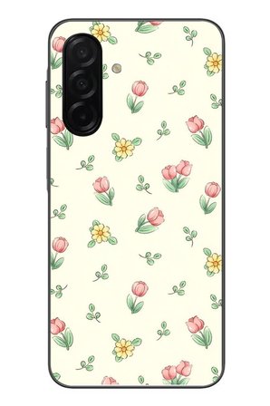 Samsung Galaxy A26 Uyumlu Lale Çiçekleri Baskılı Silikon Kılıf