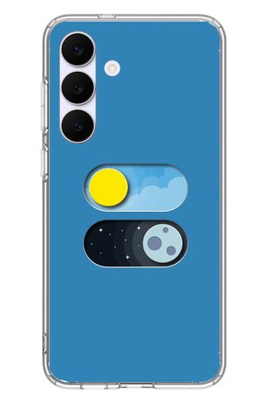 Samsung Galaxy S25 FE Uyumlu Gece Gündüz Geçiş Baskılı Silikon Kılıf
