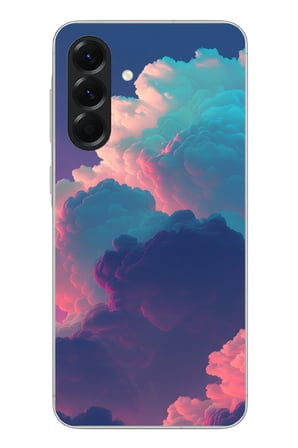 Samsung Galaxy A56 Uyumlu Renkli Doğal Bulutlar Baskılı Silikon Kılıf