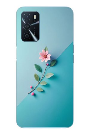 Oppo A16 Uyumlu Çiçeğin Pembesi Baskılı Silikon Kılıf