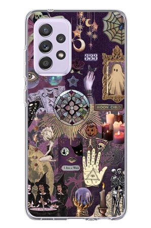 Samsung Galaxy A72 Uyumlu Hallowen Cadılar Astroloji Baskılı Silikon Kılıf