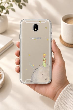 Samsung Galaxy J7 PRO Uyumlu Küçük Prens Tasarımlı Baskılı Silikon Kılıf