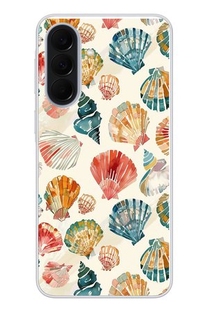 Samsung Galaxy A37 Uyumlu Deniz İncileri Baskılı Silikon Kılıf