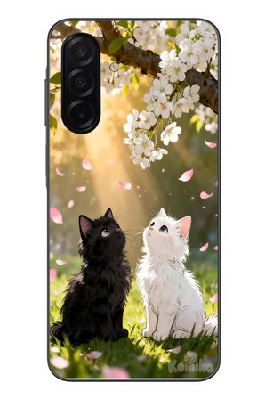 Samsung Galaxy A26 Uyumlu İlkbahar Kedileri Baskılı Silikon Kılıf