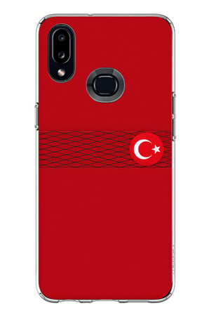 Samsung Galaxy A10S Uyumlu Türk Milli Takım Izgara Desenli Forma Baskılı Silikon Kılıf