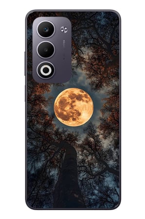Oppo A5 4G Uyumlu Ay Gökyüzü Baskılı Silikon Kılıf