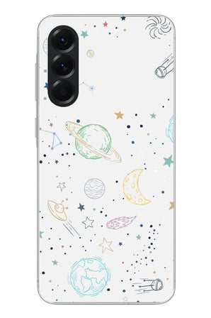 Samsung Galaxy A56 Uyumlu Uzay Yolculuğu Baskılı Silikon Kılıf