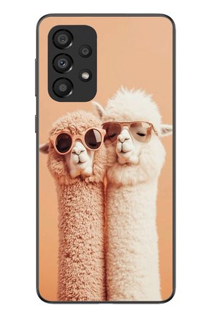 Samsung Galaxy A33 Uyumlu Sevgili Lamalar Baskılı Silikon Kılıf
