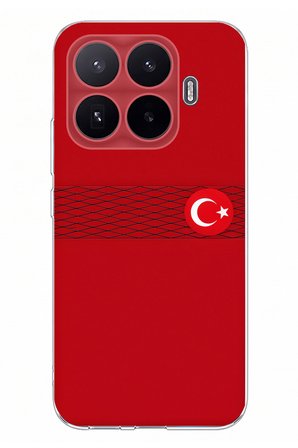 Xiaomi 17T Uyumlu Türk Milli Takım Izgara Desenli Forma Baskılı Silikon Kılıf