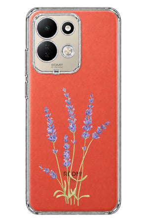 Redmi 17 4G/5G Uyumlu Lavanta Çiçek Tasarımlı Baskılı Silikon Kılıf