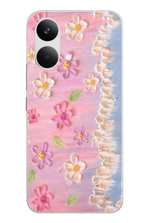 POCO X8 Pro Max Uyumlu Çiçek Dalgaları Baskılı Silikon Kılıf