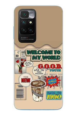 Redmi 10 2022 Uyumlu Doksanlar Gençliği Baskılı Silikon Kılıf