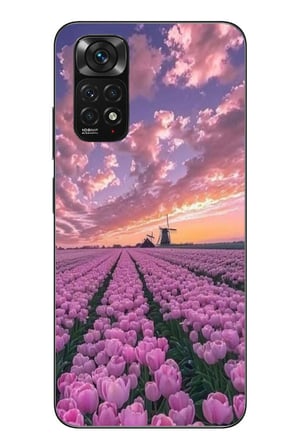 Redmi Note 11 - 11s Uyumlu Lale Bahçesi Baskılı Silikon Kılıf