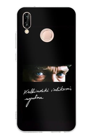 Huawei P20 Lite Uyumlu Atatürk Derin Bakış Andolsun Baskılı Silikon Kılıf