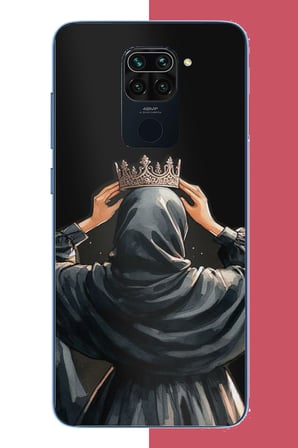 Redmi Note 9 Uyumlu Taç Baskılı Silikon Kılıf