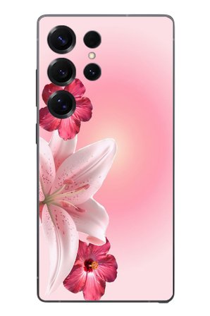 Samsung Galaxy S25 Ultra Uyumlu Tematik Çiçek Baskılı Silikon Kılıf