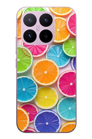 Xiaomi 17T
 Uyumlu Renkli Lime Dilimler Baskılı Silikon Kılıf