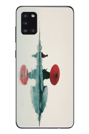 Samsung Galaxy A31 Uyumlu Japon Şemsiyesi Baskılı Silikon Kılıf