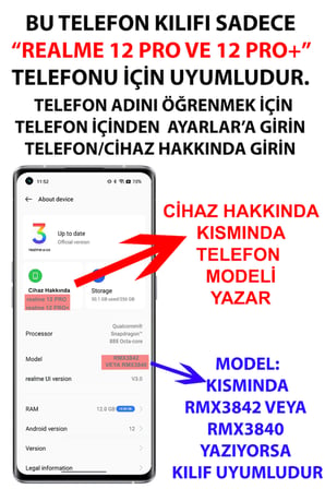 Realme 12 PRO-PRO PLUS Uyumlu Türk Milli Takım Beyaz Forma Baskılı Silikon Kılıf