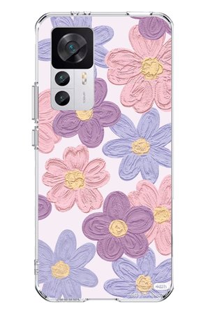 Xiaomi Mi 12T-12T PRO Uyumlu Renkli Papatyalar Sulu Boya Baskılı Silikon Kılıf