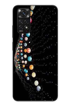 Redmi Note 11 - 11s Uyumlu Gezegenlerin Dansı Baskılı Silikon Kılıf