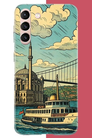 Samsung Galaxy S21 Uyumlu İstanbul Baskılı Silikon Kılıf