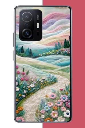Xiaomi Mi 11T-11T PRO Uyumlu çiçekli plato Baskılı Silikon Kılıf