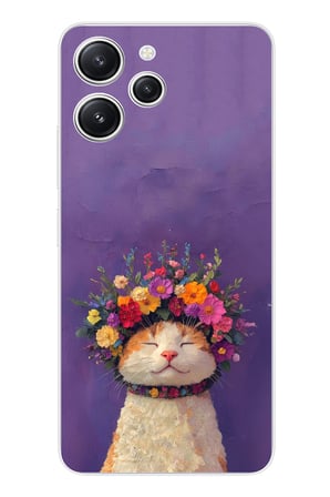 Redmi 12 Uyumlu Frida Catlo kedi Baskılı Silikon Kılıf