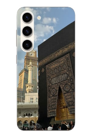 Samsung Galaxy S23 Uyumlu Manevi Huzur Kabe Kapısı Umre Baskılı Silikon Kılıf
