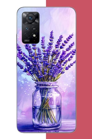 Redmi Note 11E Uyumlu lavanta Baskılı Silikon Kılıf