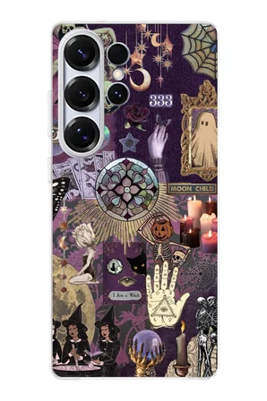 Samsung Galaxy S25 ULTRA Uyumlu Hallowen Cadılar Astroloji Baskılı Silikon Kılıf