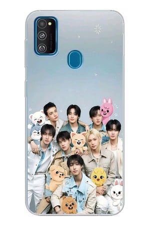 Samsung Galaxy M30S/M21 Uyumlu Tray Kids K-Pop Grubu ve SKZOO Temalı Baskılı Silikon Kılıf