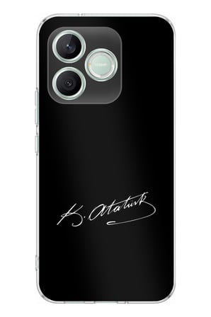 Honor 600 Lite Uyumlu Atanın İzi İmza Baskılı Silikon Kılıf