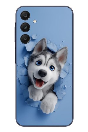Samsung Galaxy A25 Uyumlu Sibirya Kurdu Baskılı Silikon Kılıf