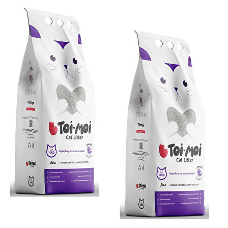 Toi Moi Lavanta Kokulu Kedi Kumu 10 kg x 2 Adet