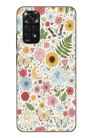 Redmi Note 11 - 11s Uyumlu Bitkilerin Ahengi Baskılı Silikon Kılıf