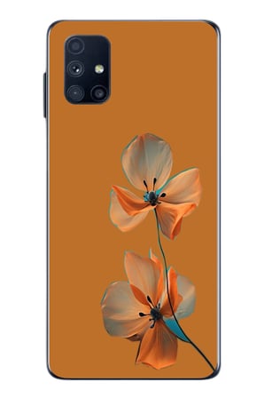 Samsung Galaxy M51 Uyumlu Hibüskus Çiçeği Baskılı Silikon Kılıf