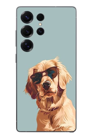 Samsung Galaxy S25 Ultra Uyumlu Karizmatik Köpek Baskılı Silikon Kılıf