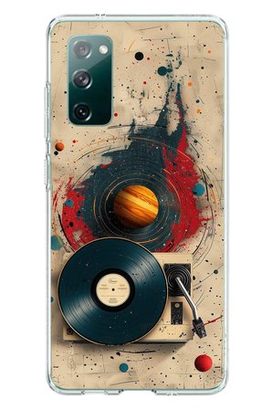 Samsung Galaxy S20 FE Uyumlu Plak Gezegeni Baskılı Silikon Kılıf