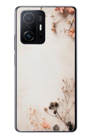 Xiaomi Mi 11 T-11 T Pro Uyumlu Kuru Dallar Baskılı Silikon Kılıf