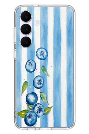 Samsung Galaxy S25 FE Uyumlu Yaban Mersinleri Baskılı Silikon Kılıf