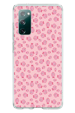 Samsung Galaxy S20 FE Uyumlu Pembe Balıklar Baskılı Silikon Kılıf