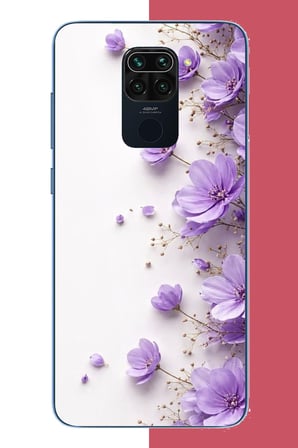 Redmi Note 9 Uyumlu Lavanta Zarafeti Baskılı Silikon Kılıf